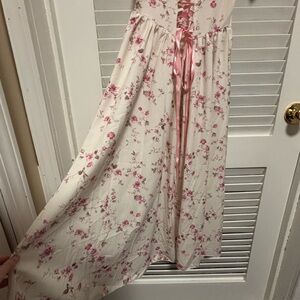 SHEIN Pink Floral Maxi Dress